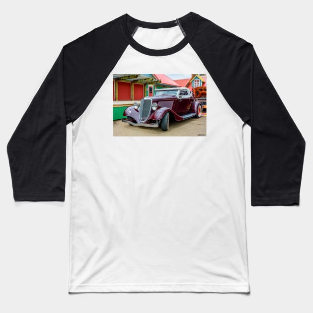 1934 American Hot Rod Baseball T-Shirt by kenmo